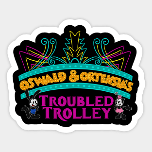 Oswald & Ortensia’s Troubled Trolley Sticker